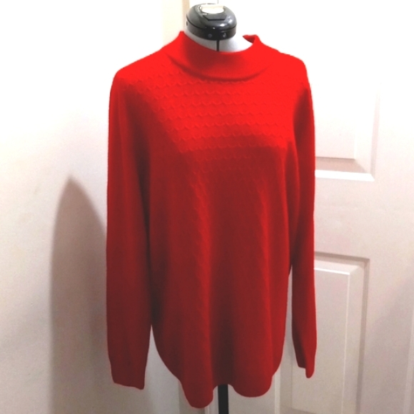 Allison Daley Red Sweater.     Size XL/TG - Picture 3 of 5